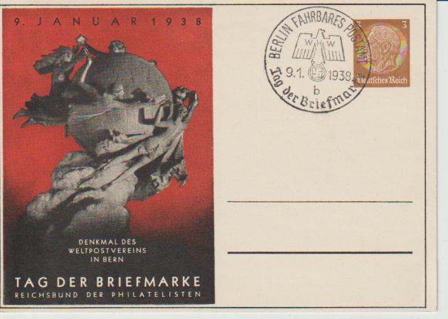 PP, TdB 1938, SST Berlin Fahrb.Postamt, 9.1.38