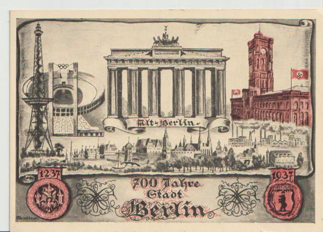 BPK 700 Jahre Stadt Berlin, SST Berlin Fahrbares Postamt, 21.8.37
