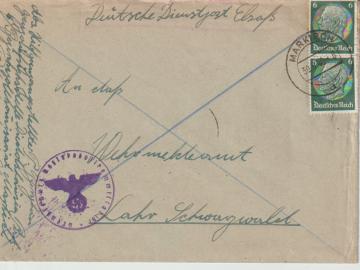DR 516, Elsaß-Verwendung, Markirch, Deutsche Dienstpost, 30.8.40